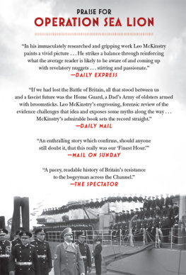 McKinstry - Operation Sea Lion: the failed Nazi invasion that turned the tide of the war