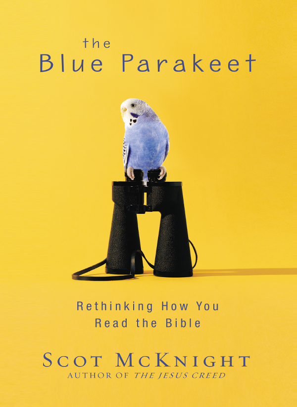 Praise for The Blue Parakeet We desperately need someone like Scot McKnight to - photo 1