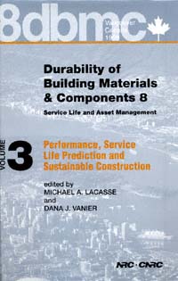 title Durability of Building Materials and Components 8 Vol 3 - photo 1