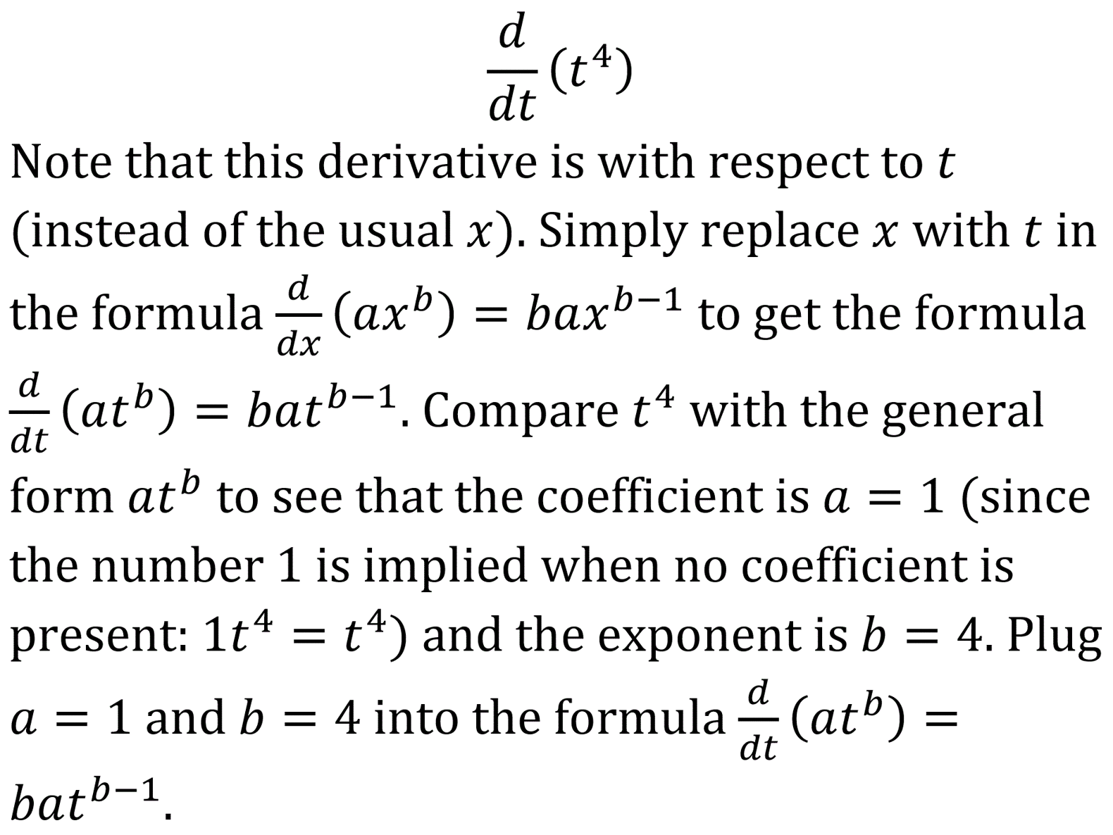 Example Perform the following derivative with respectto x - photo 12