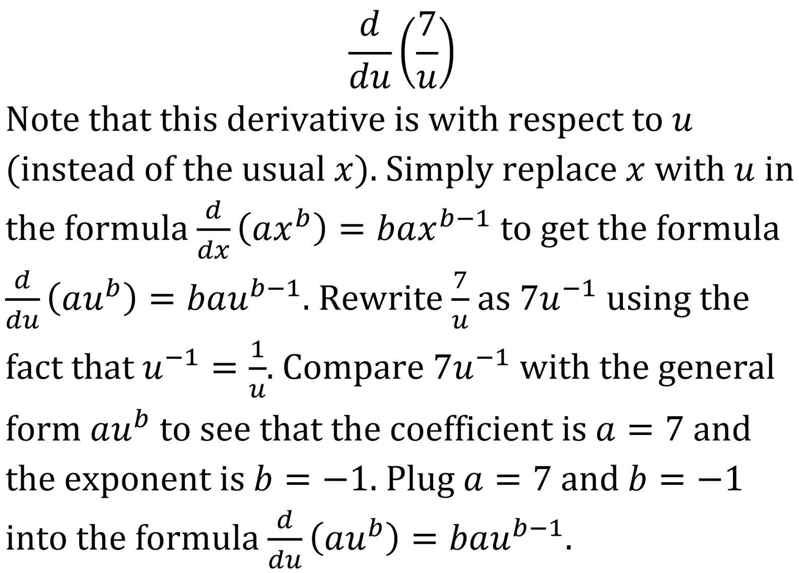 Example Perform the following derivative with respectto x - photo 16