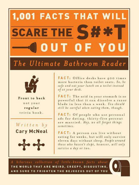 1001 Facts That Will Scare the St Out of You The Ultimate Bathroom Reader - image 1