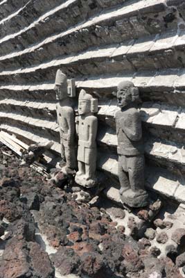 Sculptures at the Templo Mayor Mariachis playing in the traditional - photo 5