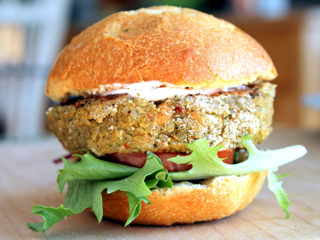 Ever had a healthy meatless burger If not try this amazing snack recipe you - photo 2