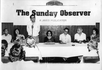 Sunday Observer launch 1981 second from left is Rekha my first wife - photo 10