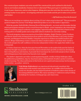 Meigs-Kahlenberg The authors apprentice: developing writing fluency, stamina, and motivation through authentic publication