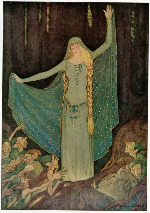 Earthmen come up The Two Kings Children Grimms Fairy Tales ELENORE ABBOTT - photo 6