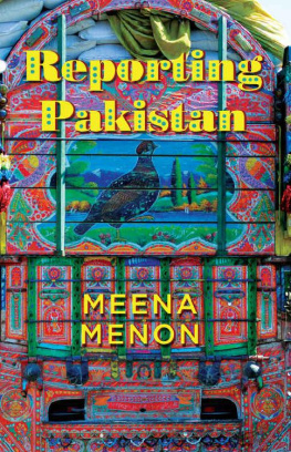 Menon - Reporting Pakistan