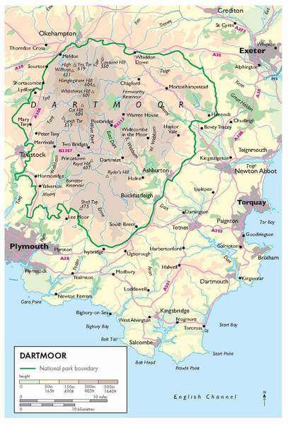 Dartmoor National Park in its immediate setting T he British landscape has - photo 1