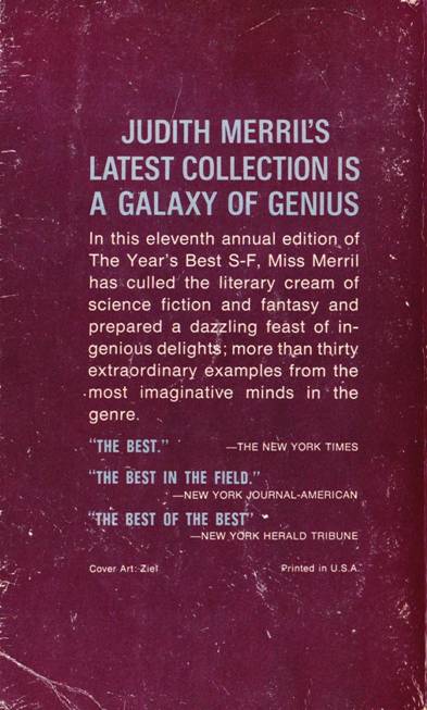 The Years Best Science Fiction 11 Ed by Judith Merril Proofed By - photo 2