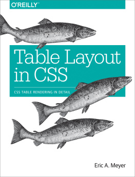 Meyer - Table Layout in CSS