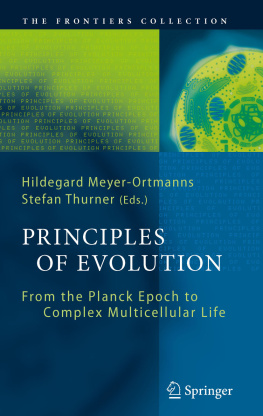 Meyer-Ortmanns Hildegard Principles of Evolution From the Planck Epoch to Complex Multicellular Life