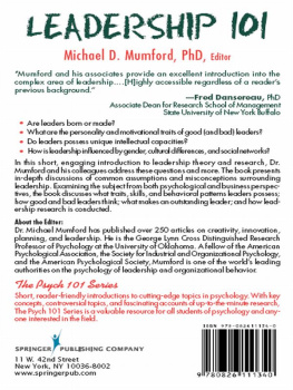 Michael D. Mumford - Leadership 101