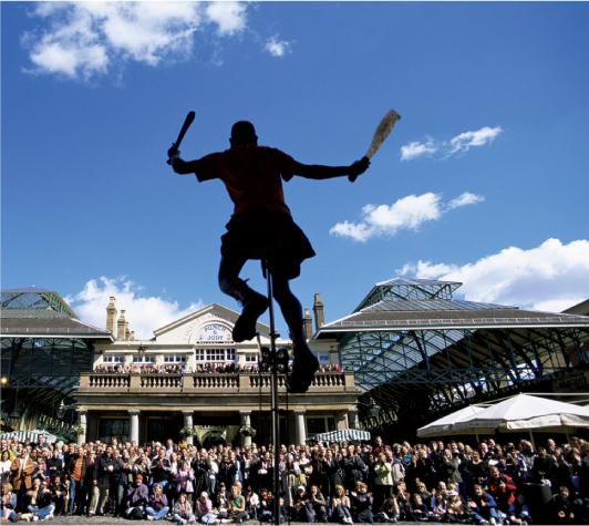 Juggler in the Piazza Covent Garden ImagestateTips Imagesa WEST END The - photo 6