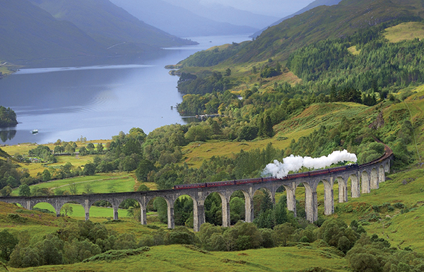 Jacobite Steam Train from the Harry Potter movies crossing the Glenfinnan - photo 9