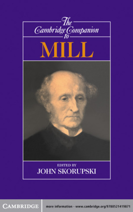 Mill John Stuart The Cambridge Companion to Mill