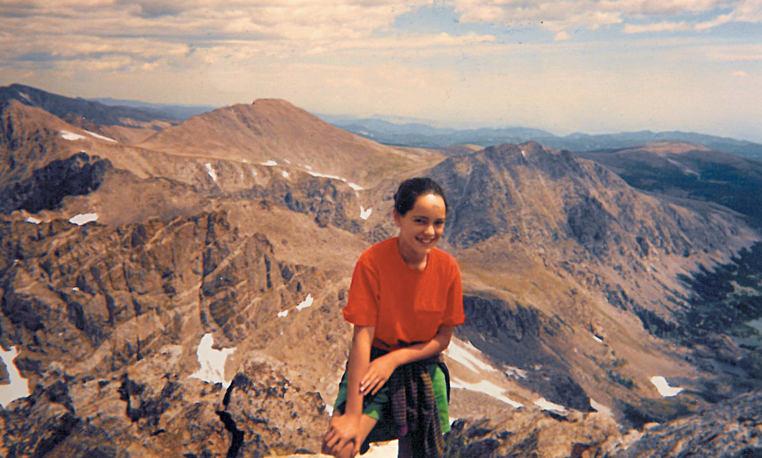 Jena from the top of South Arapaho Peak 13397 feet Jena attending a - photo 1