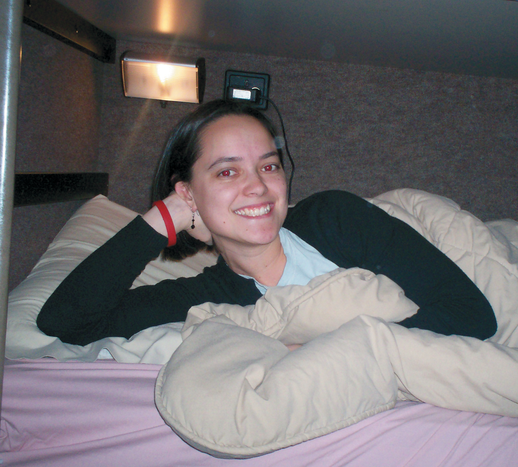 The junk bunk Meeting on the bus left to right Jena Matthew Odmark - photo 4