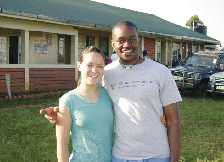 Jena and Milton Ochieng in front of the clinic in Lwala Kenya James and - photo 22