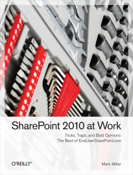 Miller - SharePoint 2010 at Work