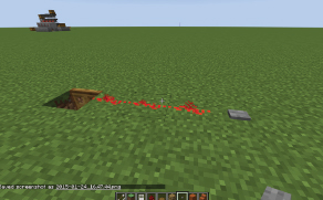 This button is placed farther away from the trapdoor so you use redstone dust - photo 6