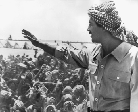 6 Iraqi leader Saddam Hussein addresses members of his armed forces shortly - photo 8