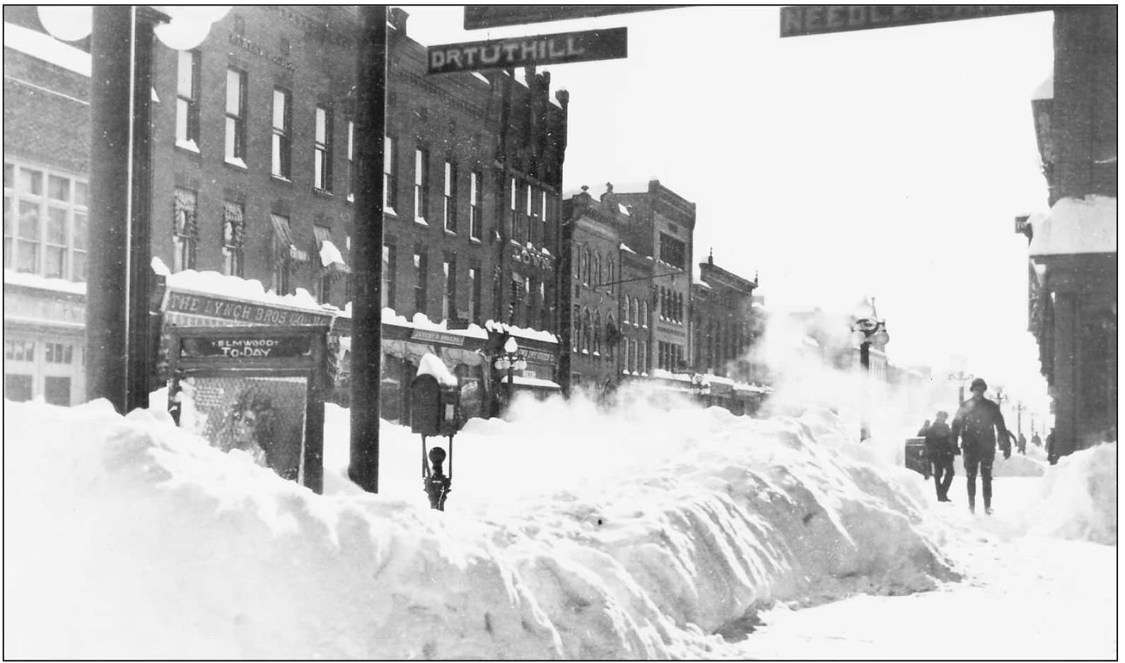 Snow was not removed from Main Street in the 1930s as it is now The snow banks - photo 11