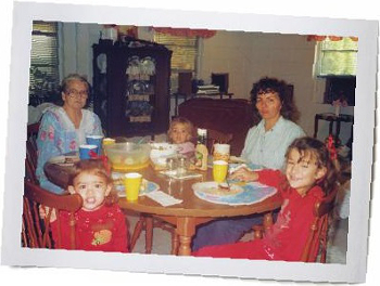 My sister cousin and me with my great-grandmother and grandmother O ne - photo 7