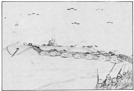 Giant troop-carrying submarines Almost immediately came the mournful wail of - photo 5