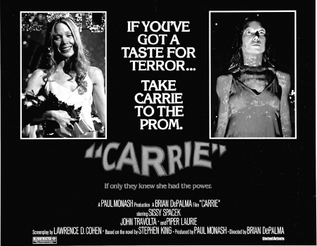 Brian De Palmas tenth feature length film Carrie 1976 was adapted for the - photo 3