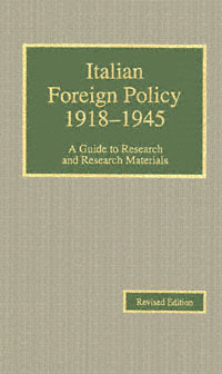 title Italian Foreign Policy 1918-1945 A Guide to Research and Research - photo 1