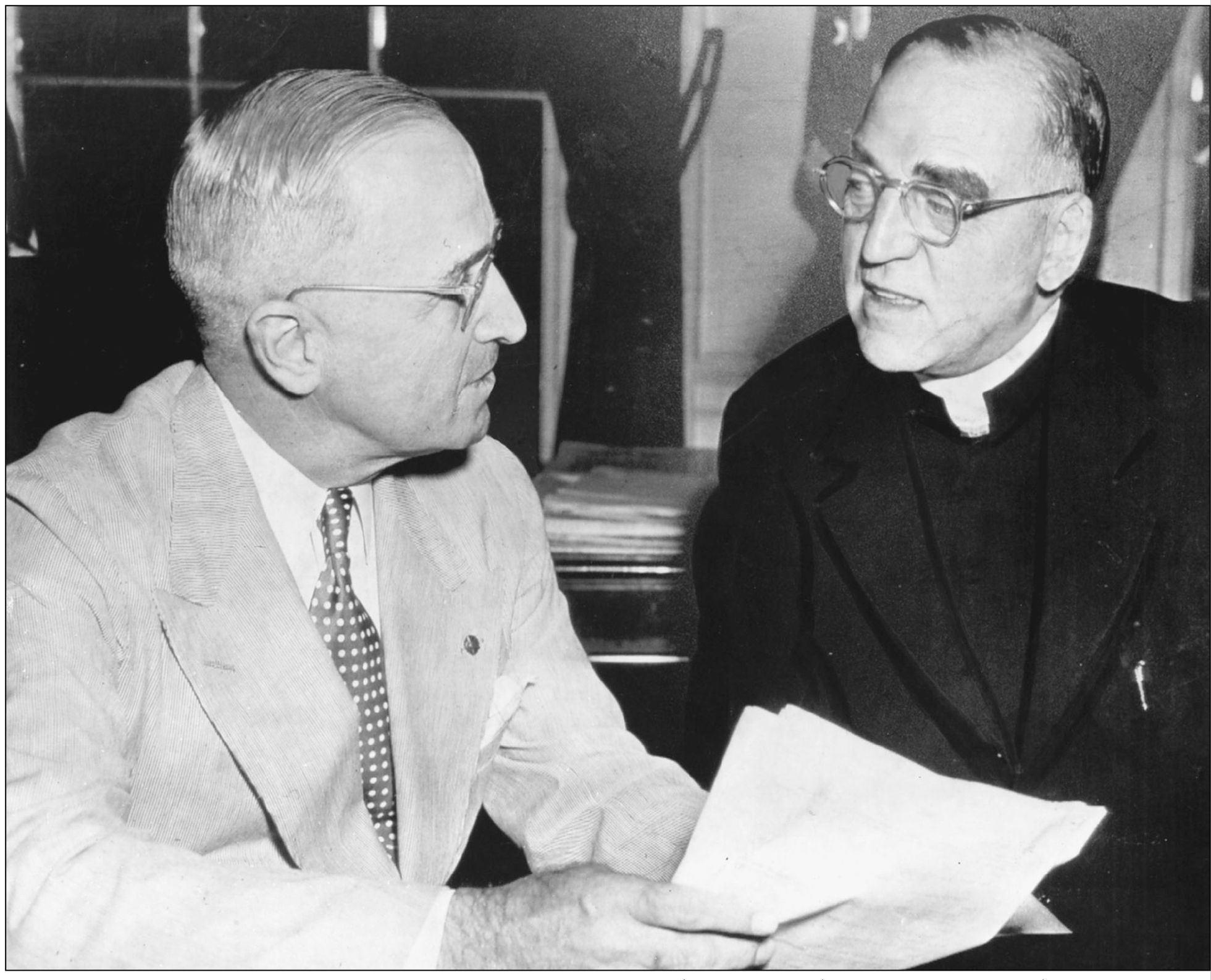 MONSIGNOR FLANAGAN WITH PRESIDENT TRUMAN Flanagans work at Boys Town won him - photo 5