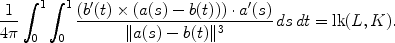 Here lk L K is an integer called the linking number of K and L which is - photo 23