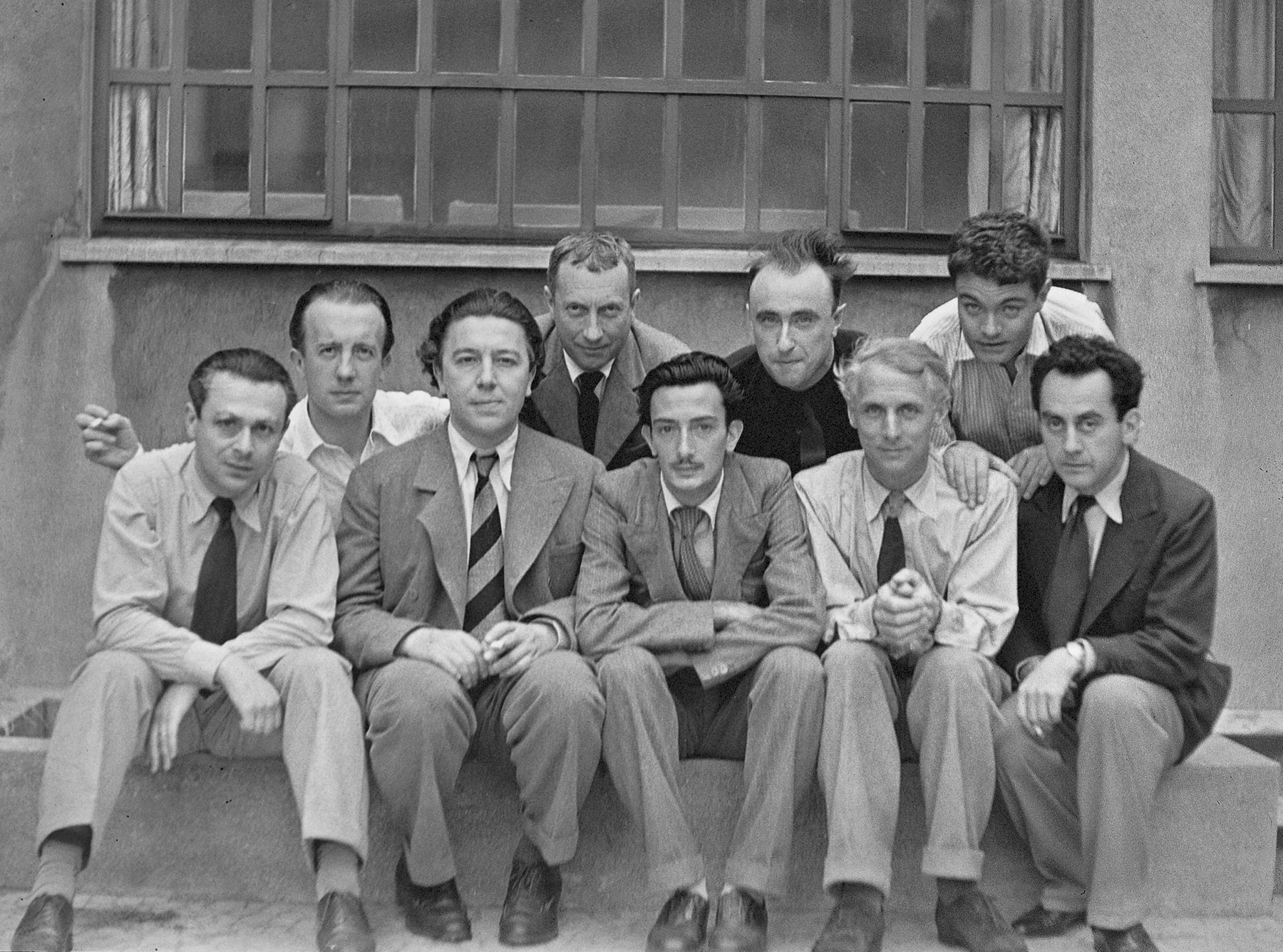 Surrealist artists in Paris from left Tristan Tzara Paul Eluard Andr - photo 7