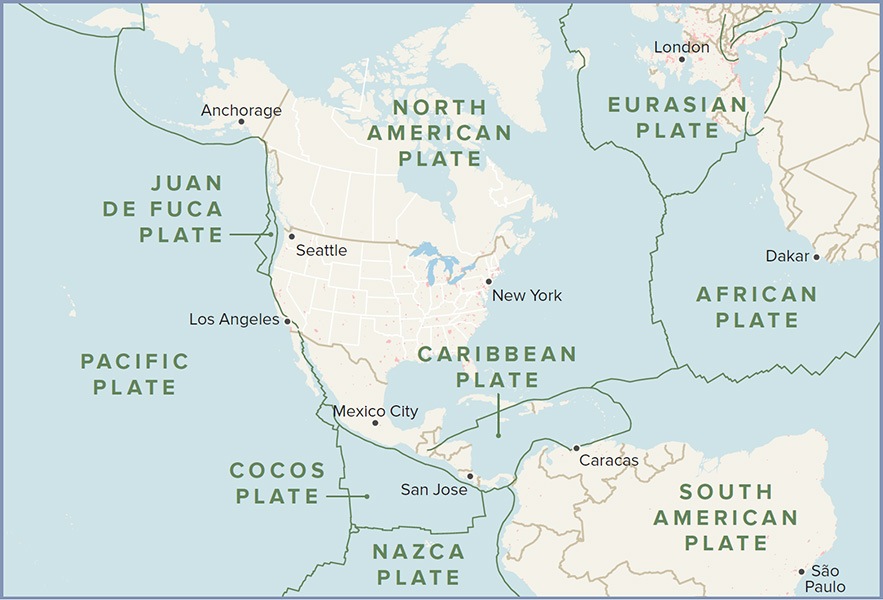 Earths rigid outer shell is broken into dozens of major and minor tectonic - photo 5