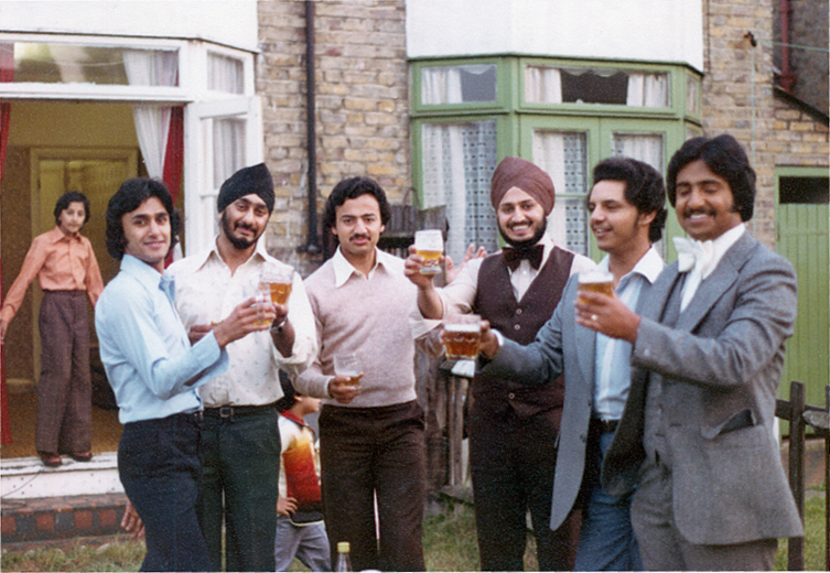 Some very dapper gents enjoying a beer at a family gathering in the 1970s - photo 9