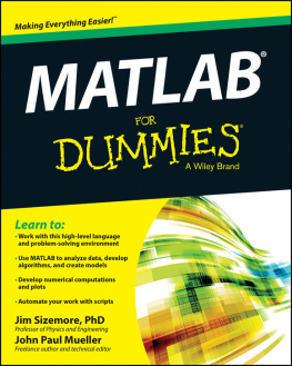 Mueller John Paul - MATLAB for Dummies