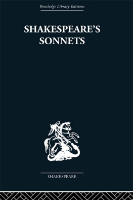 Muir Kenneth Shakespeares Sonnets