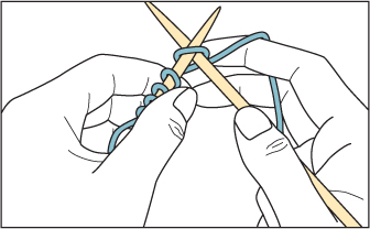 Hold the other needle in your right hand in the same way as you would hold a - photo 13