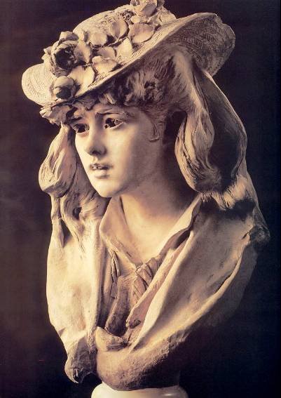 Young Girl with Roses on Her Hat 1870 Bacchante also known as Grapes - photo 2