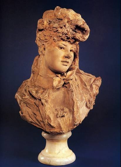 Bust of a Smiling Woman 1875 Titans Support for a Vase c 1877 - photo 4