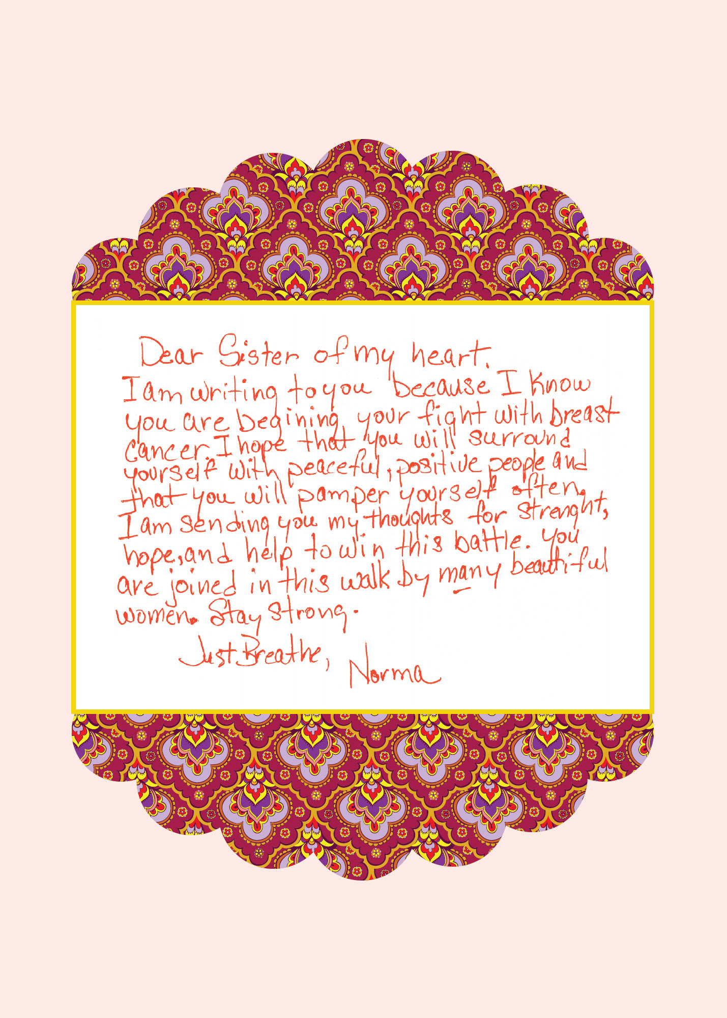 Dear friend letters of encouragement humor and love for women with breast cancer - photo 13