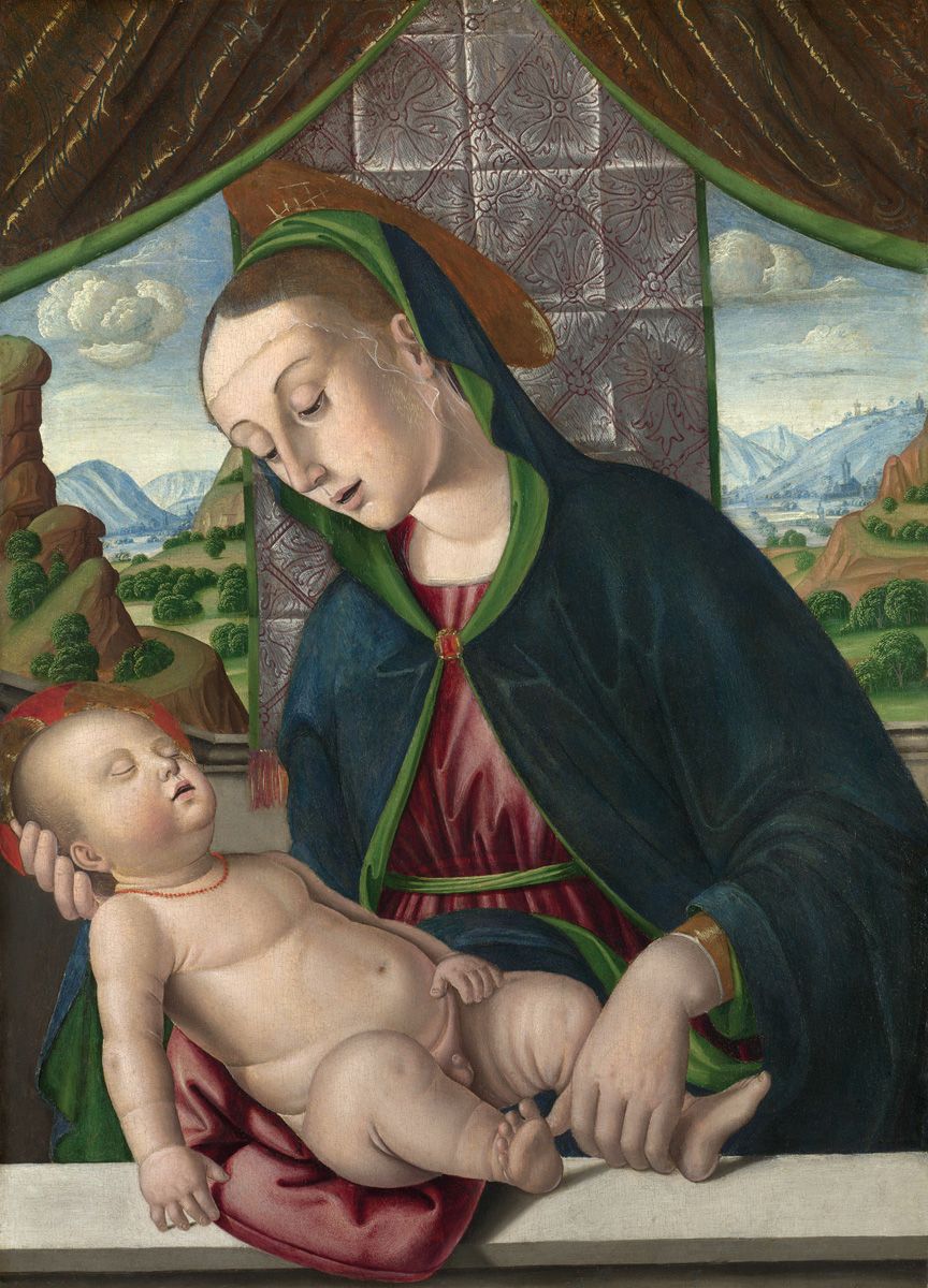 Giovanni Santi The Virgin and Child c 1488 Egg and oil on wood 68 x 498 - photo 4