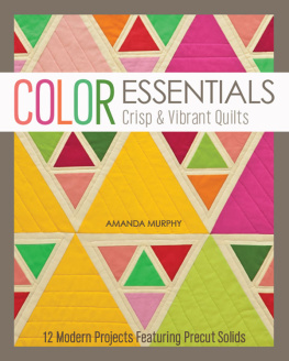 Murphy - Color essentials: crisp & vibrant quilts: 12 modern projects featuring precut solids