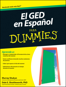 Murray Shukyn El GED en Espanol Para Dummies