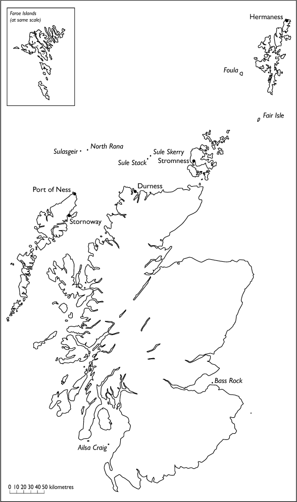 An incomplete map of Scotland from the gannets point of view A map of - photo 3