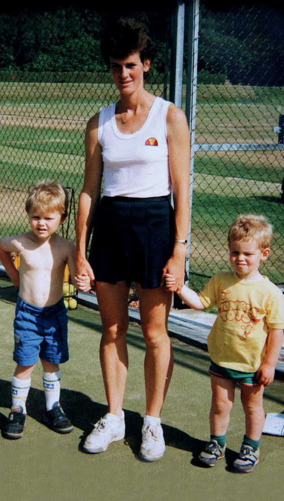 Taking a break from working on the Virginia Wade tennis clinic at Gleneagles - photo 15