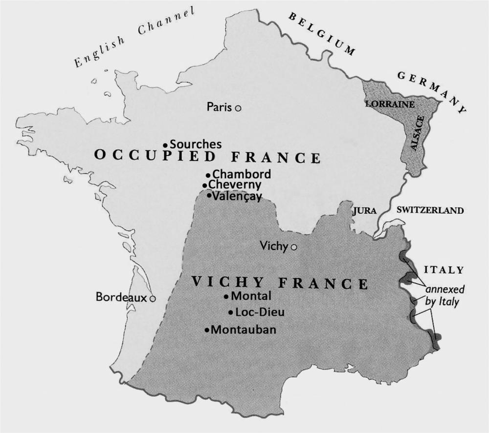 PRINCIPAL LOUVRE STORAGE SITES DURING WORLD WAR II AND THE PARTITION OF FRANCE - photo 3