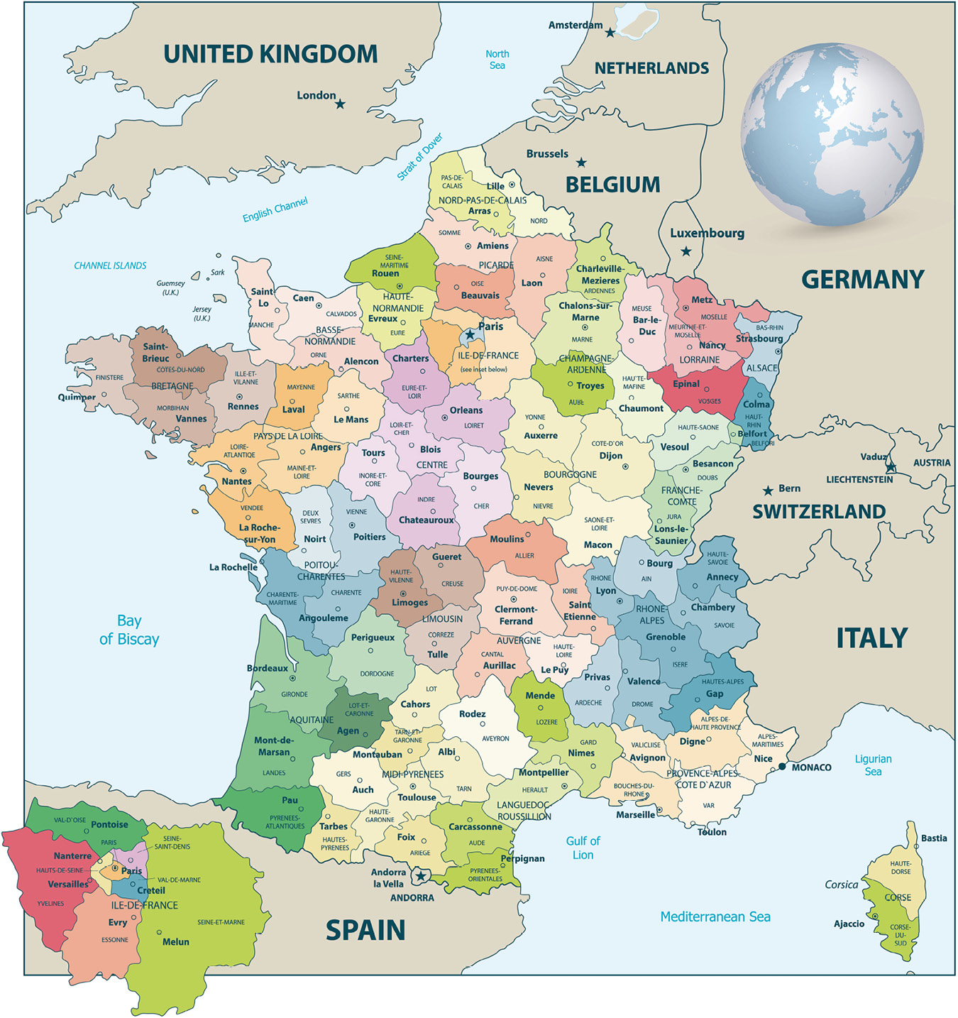 Figure 01 Map of France showing the administrative areas known as - photo 2