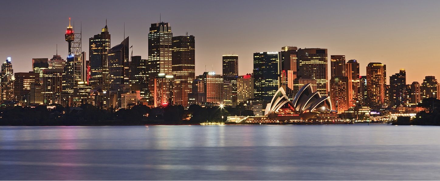 The Sydney skyline and harbour at night A Look at Australia F rom the rugged - photo 6